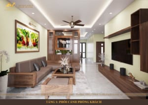 thiết kế nội thất phòng khách 1