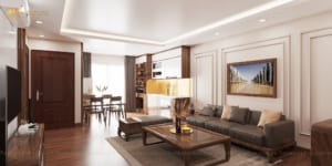 Thiết kế nội thất chung cư Mr Việt – Trung Kính 1