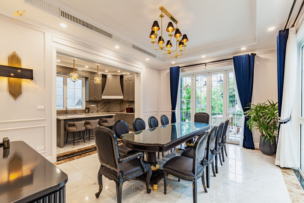 Bộ bàn ghế ăn cao cấp biệt thự