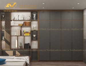 Tủ gỗ MDF 4 cánh