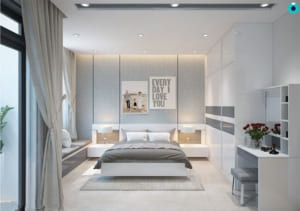 Thiết kế phòng ngủ 20m2 đơn giản