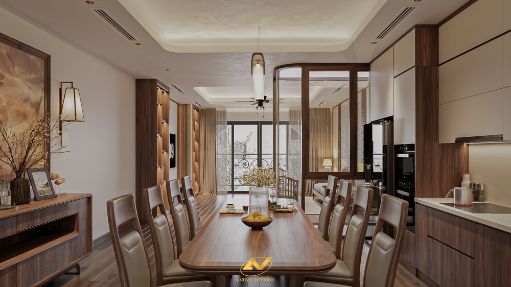 Nội thất phòng bếp nhà phố